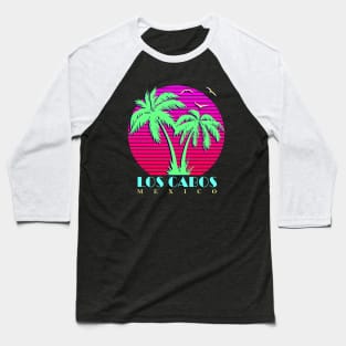 Los Cabos Mexico Palm Trees Sunset Baseball T-Shirt